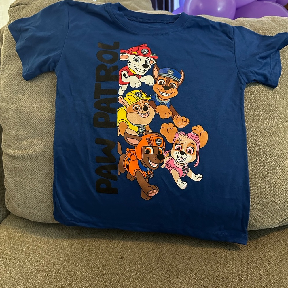 Paw patrol t-shirt blue